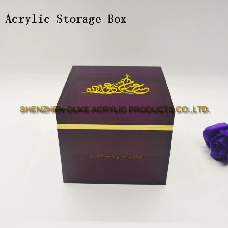 Factory Custom Size Perspex Boxes Acrylic Box Storage Lucite Box With Lid