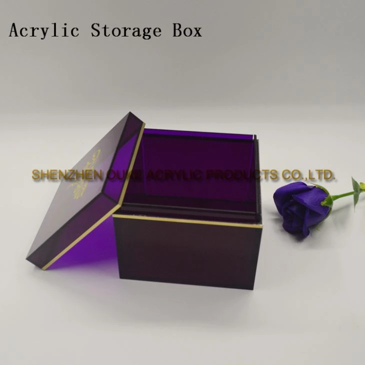 Factory Custom Size Perspex Boxes Acrylic Box Storage Lucite Box With Lid