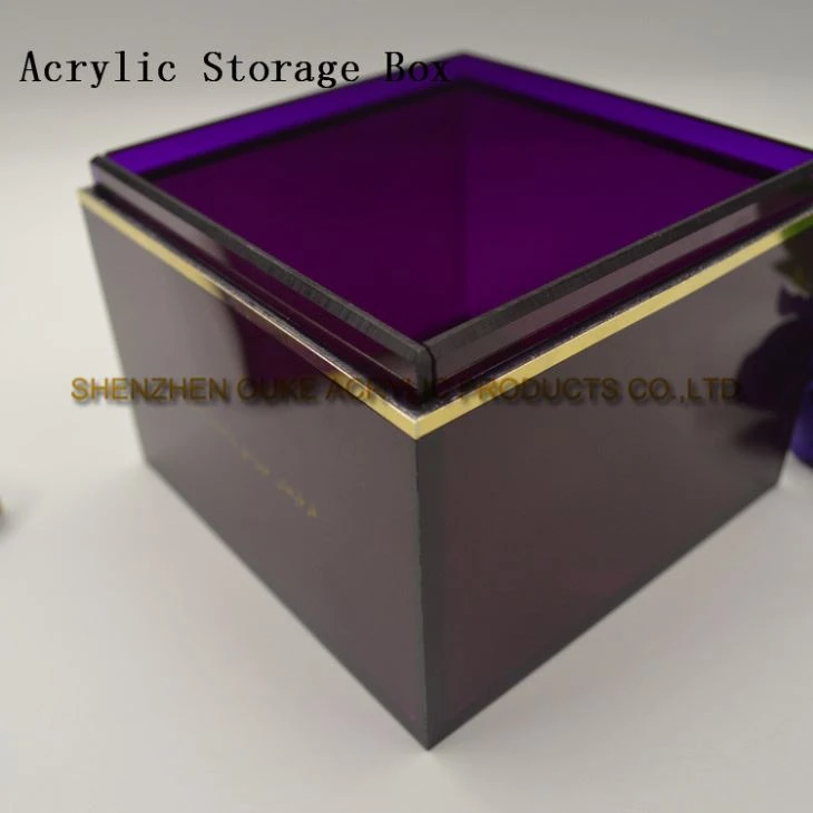 Factory Custom Size Perspex Boxes Acrylic Box Storage Lucite Box With Lid