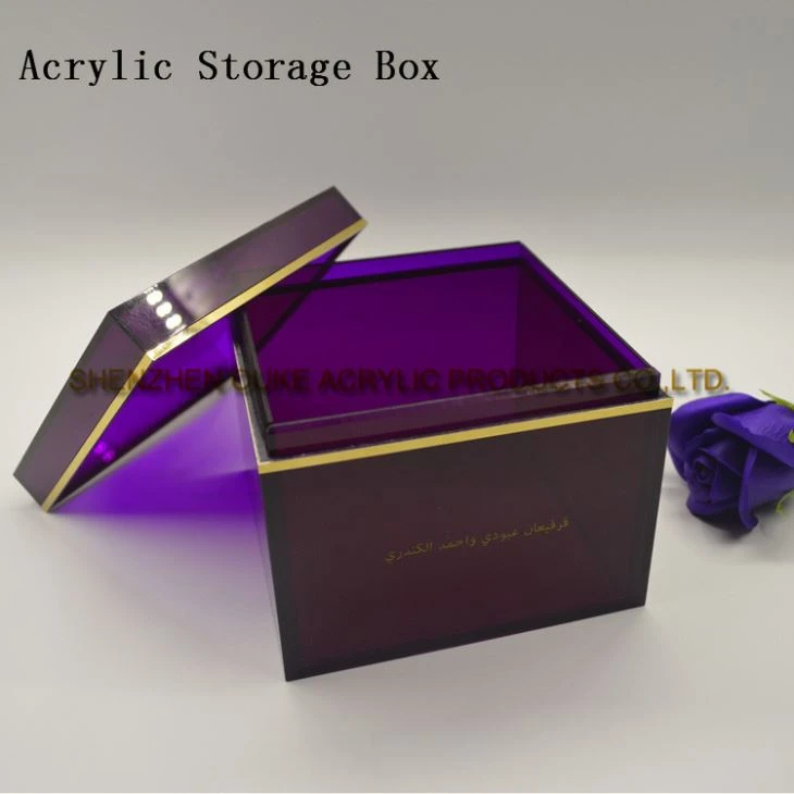 Factory Custom Size Perspex Boxes Acrylic Box Storage Lucite Box With Lid