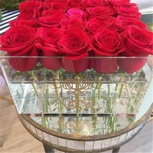 Rensa nya Premium rutan blomma akryl fönster Flower lådor blommor till salu