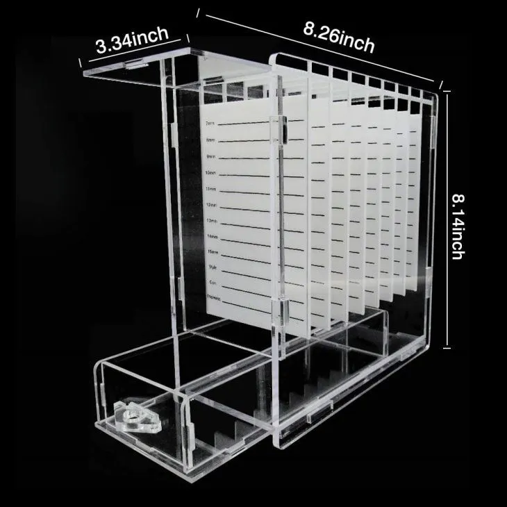 Acrylic Eyelash Extension Organizer Box Display