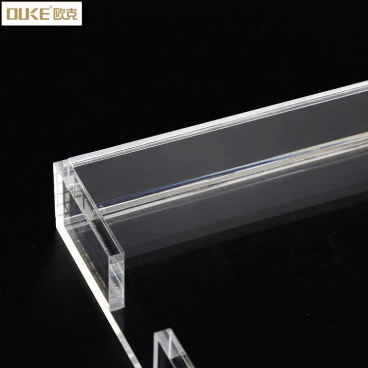 Clear Rectangle Durable Recycled Acrylic Tray