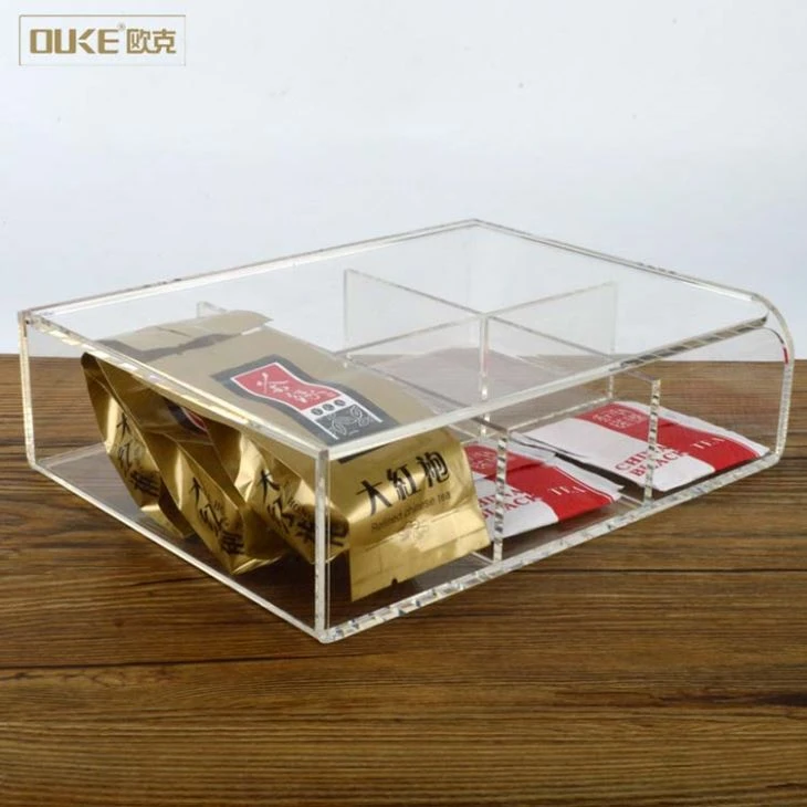 Plastic Container Clear Acrylic Tea Bag Box