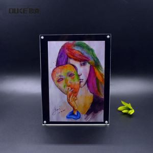 Tillverkning Black Acrylic Bracket Picture Frames