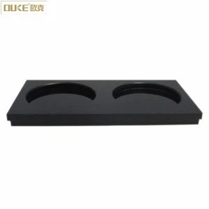 Partihandel PMMA Black Acrylic Tea Coaster