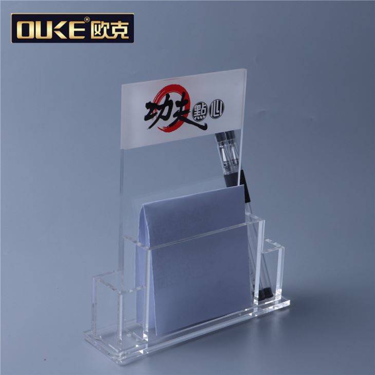 Akryl Meny Card Stand