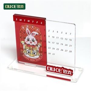 Skrivbordskalender i akryl